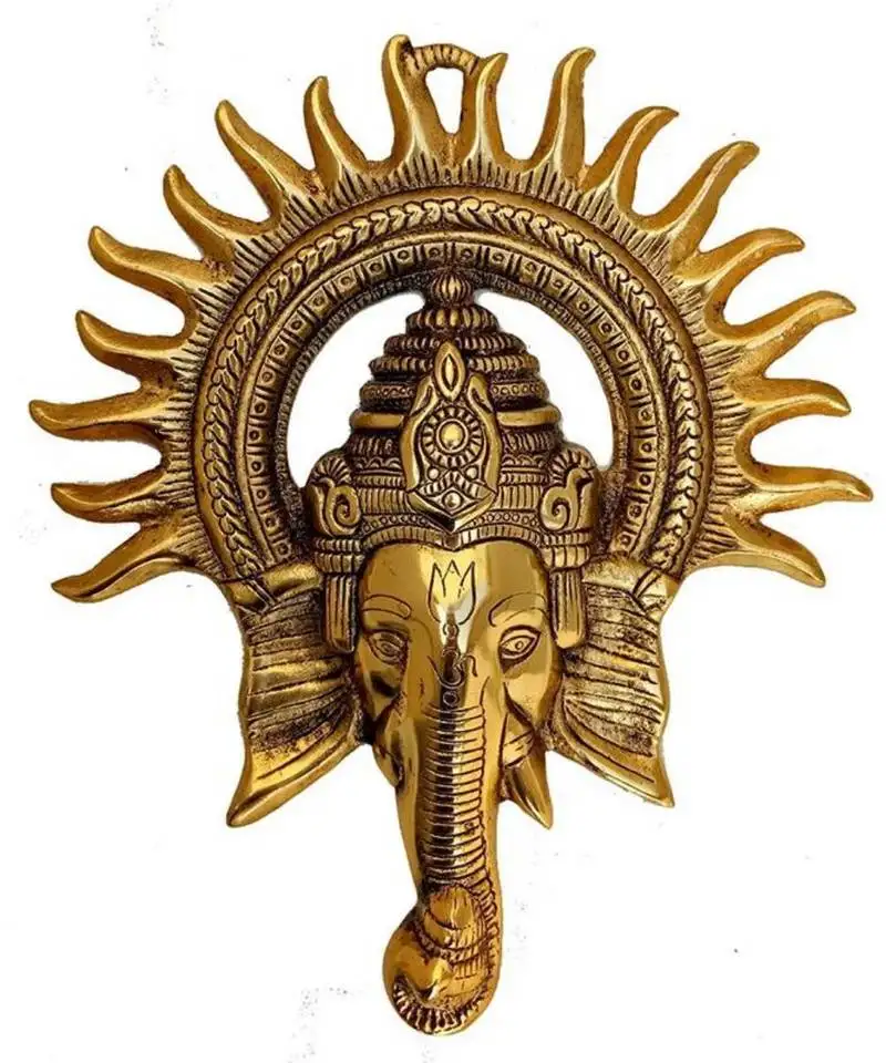 Vivan creation wall hanging ganesha gold small