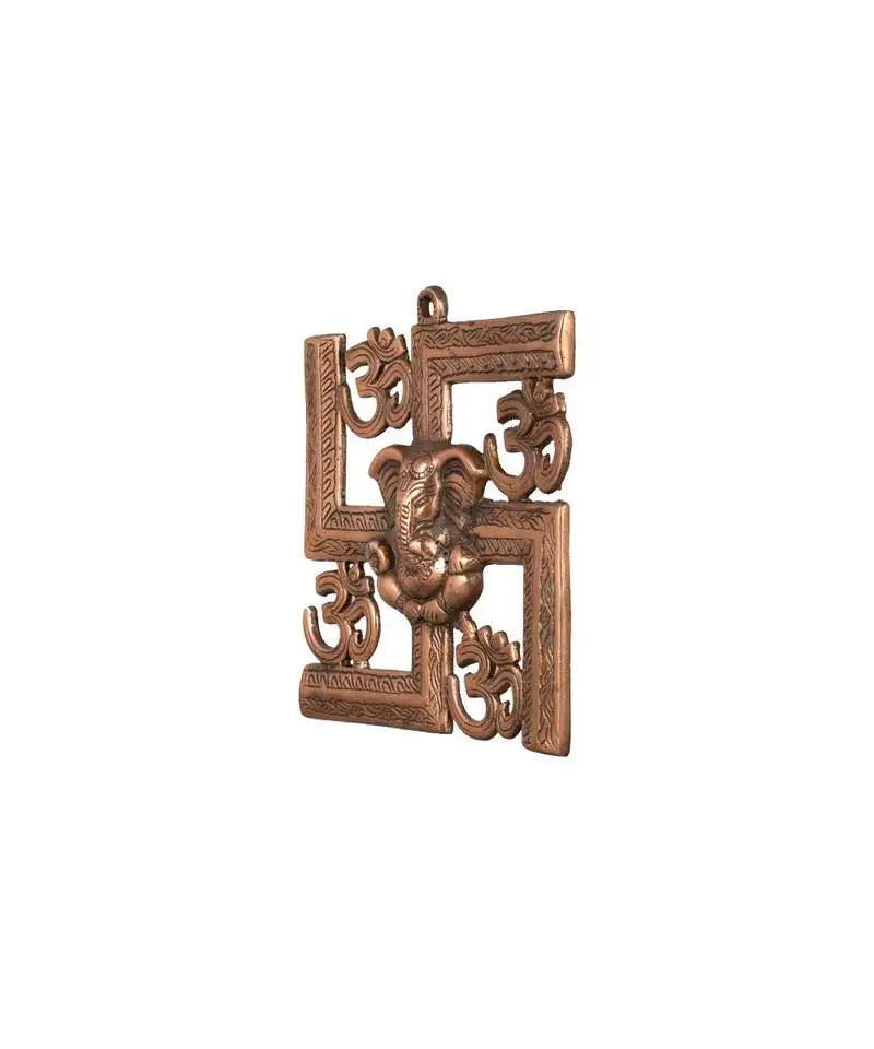 Silver arts multicolor lord ganesha swastik wall hanging