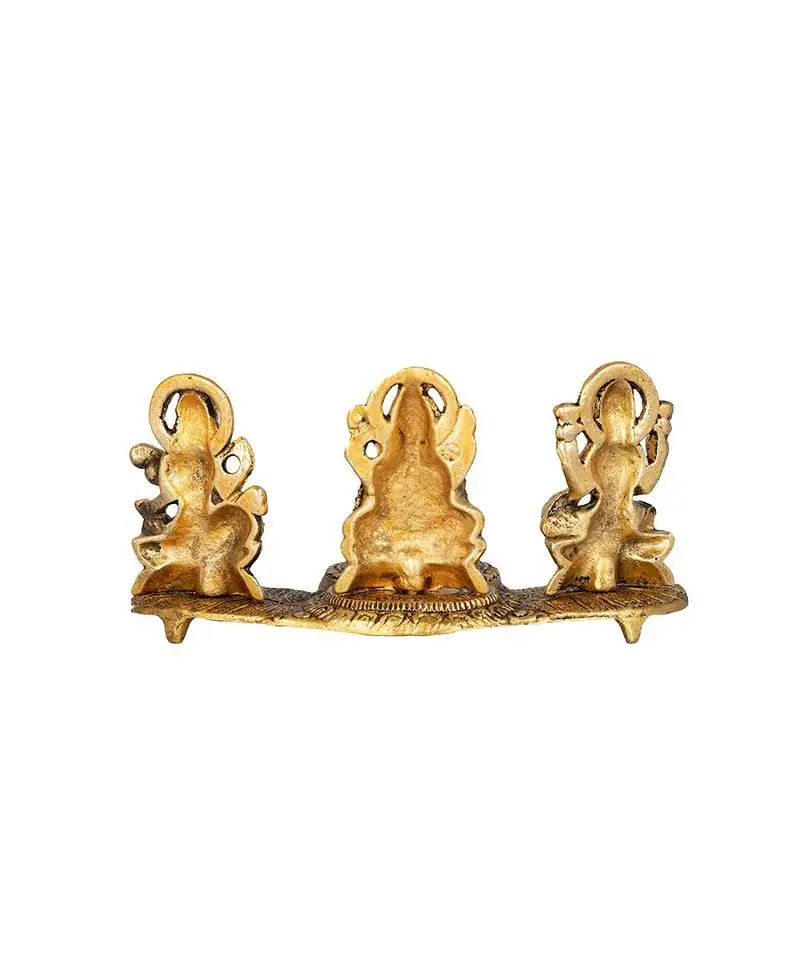 Laxmi ganesha saraswati gold color
