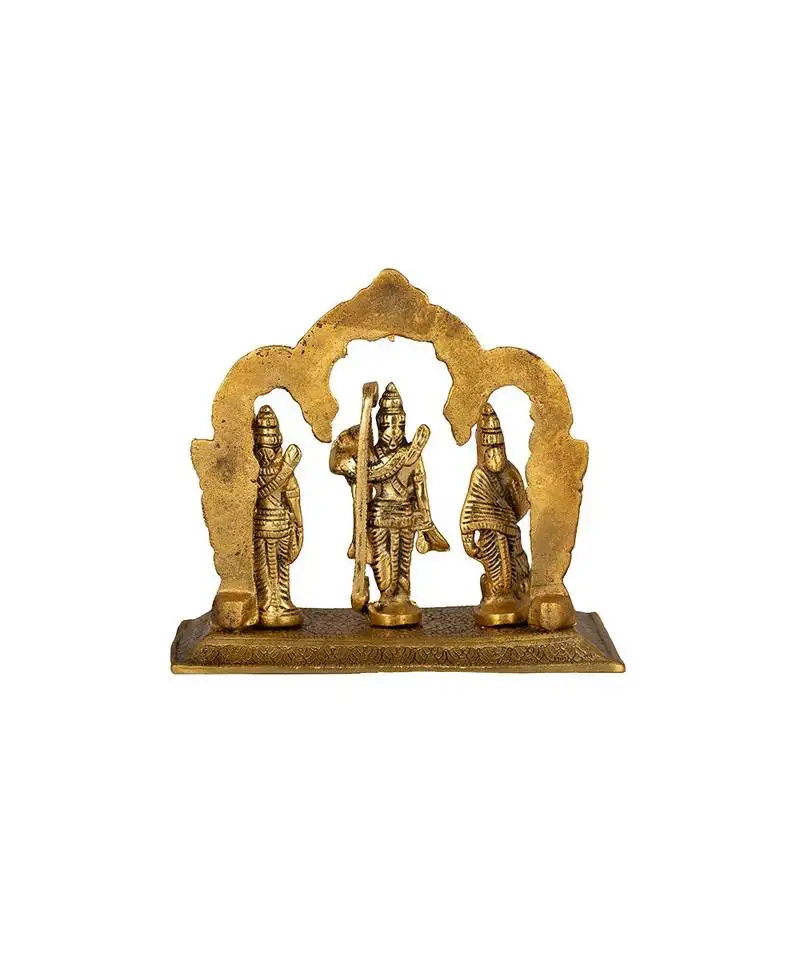 Brass rama lakshman sita ramdarbar hindu god idol statue
