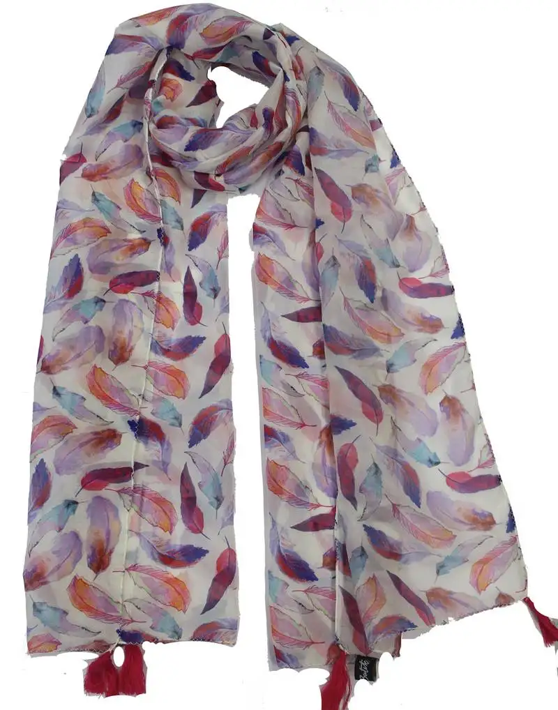 Desibutik magnificent multicolor modal satin fabric digitally printed scarf