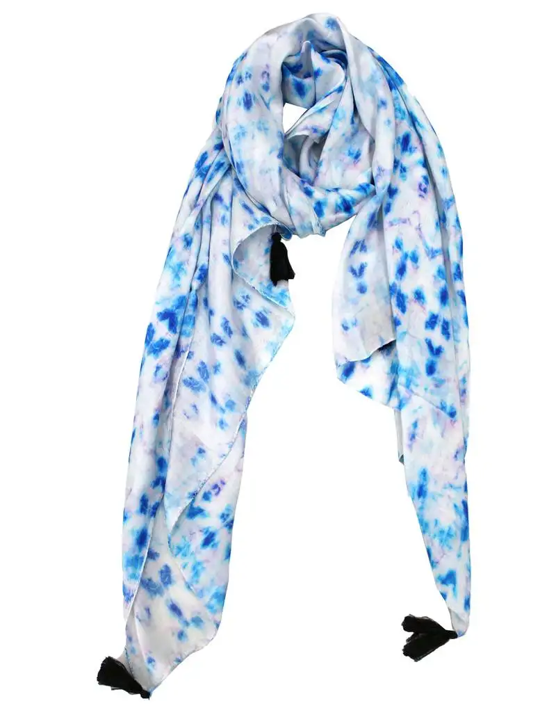 Classy muslin fabric multicolor printed women scarf::Stoles