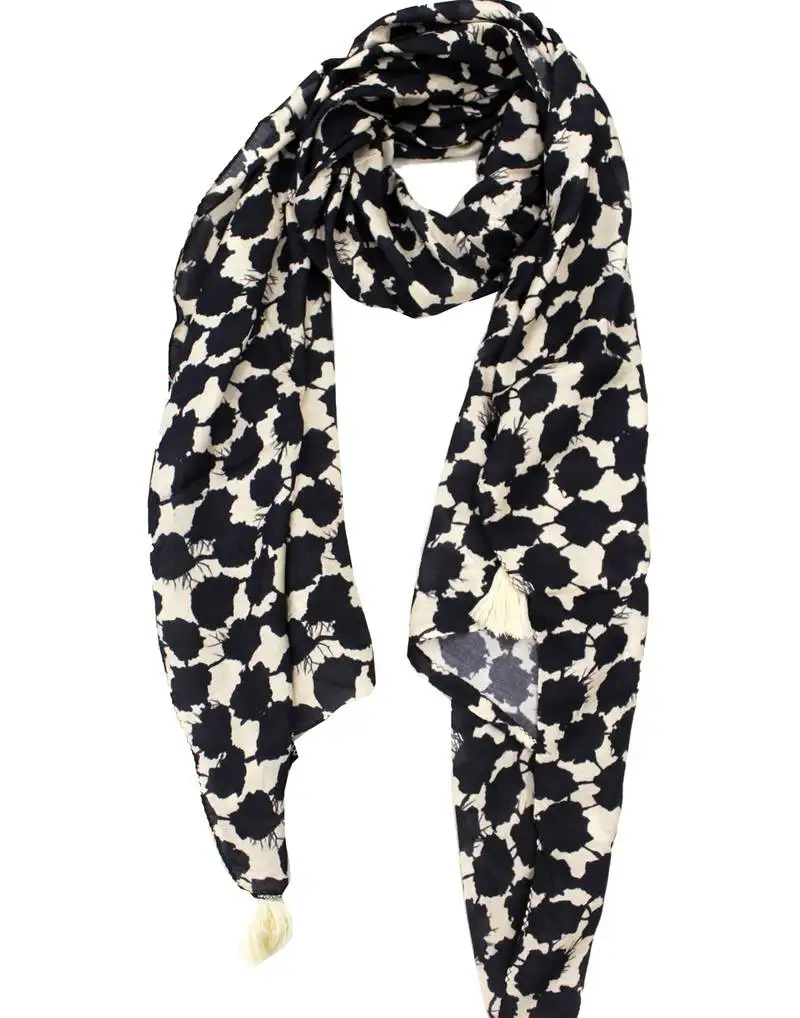 Alluring muslin fabric multicolor printed women scarf::Stoles