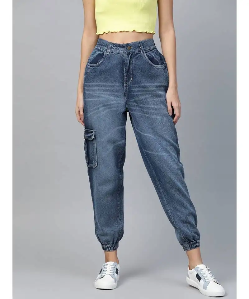 Blue street wear jogger jeans