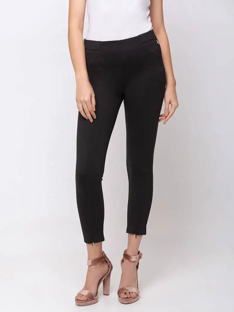 Sheczzar sky blue color chiffon party regular top