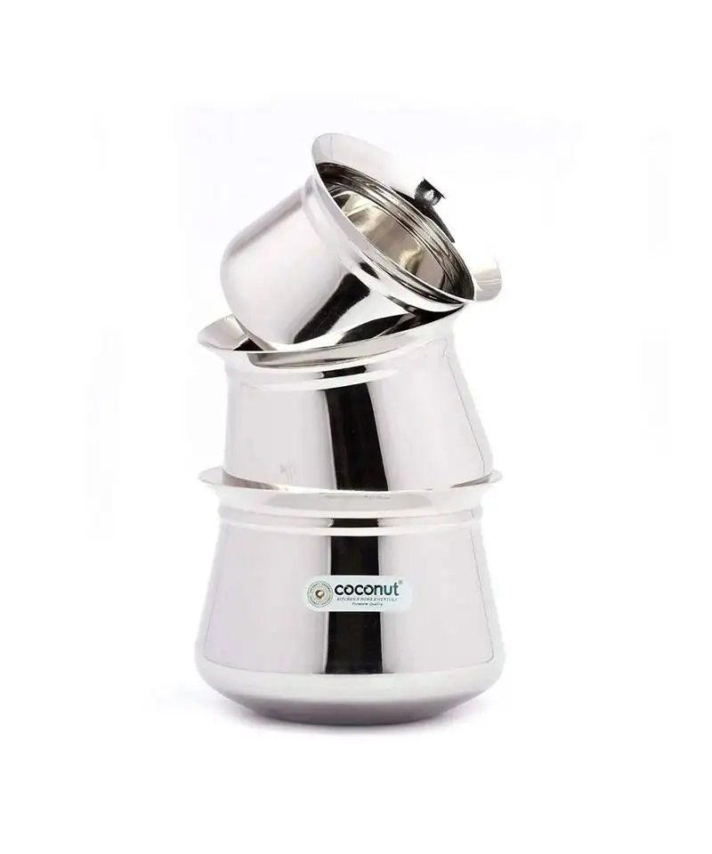 - cookware::Temple handi - set of 3 - capacity - 600::750 & 1500 ml - diameter - 4.25, 5 & 5.5 inches