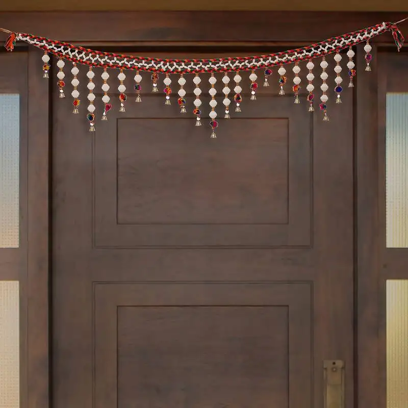 Ecraftindia decorative colorful bandarwal::Toran door hanging with shells