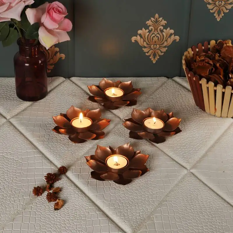 Set of 4 copper dia