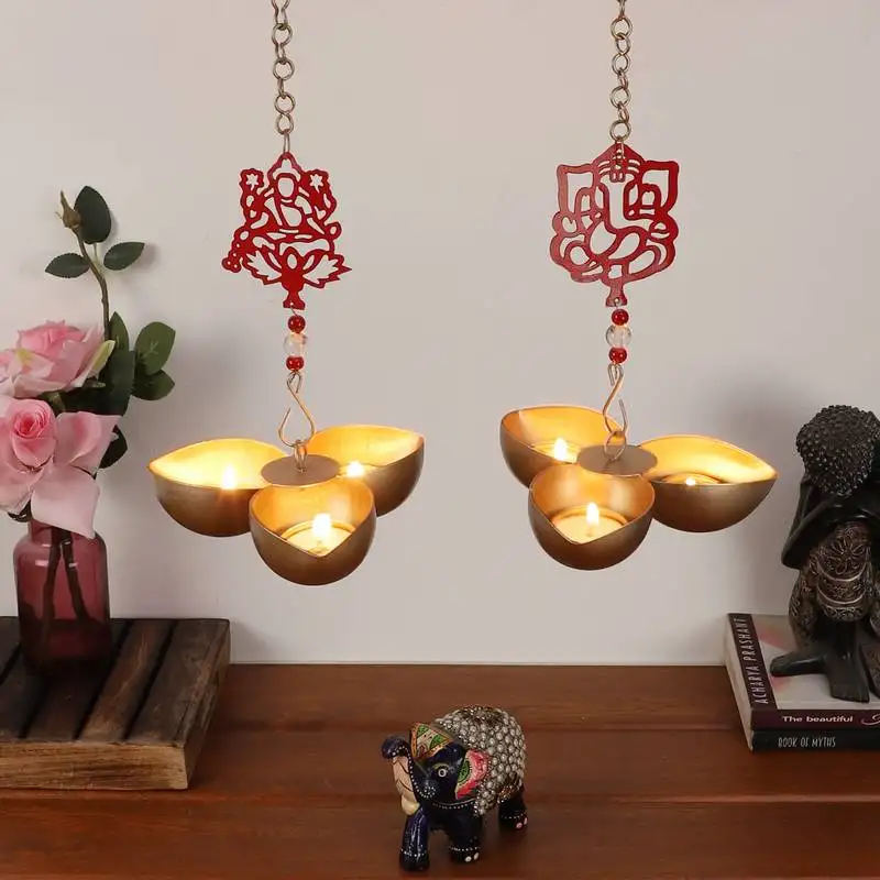 Laxmi ganesh hanging tealight holder