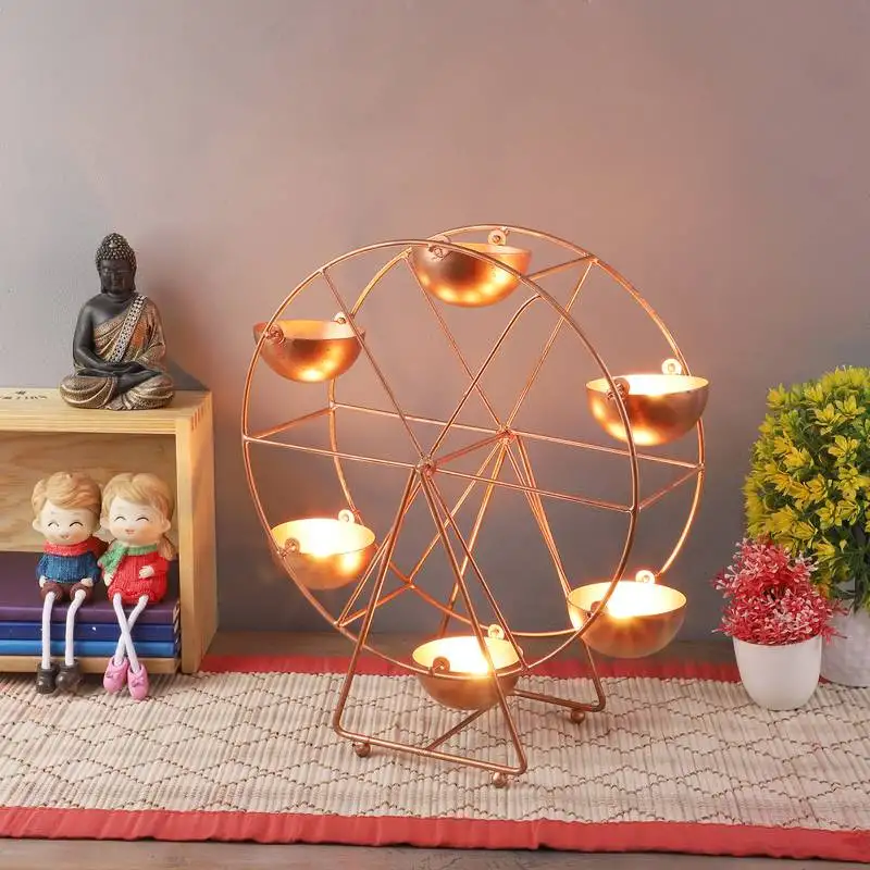 Giant wheel tealight holder