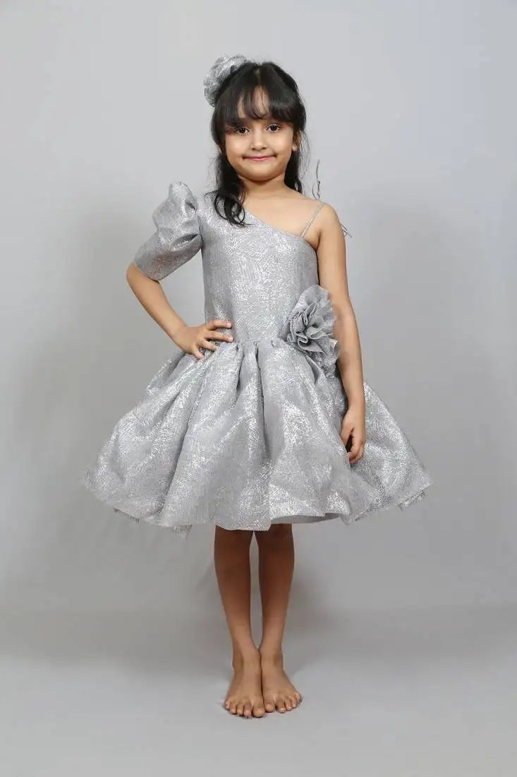 Shimmer grey frock