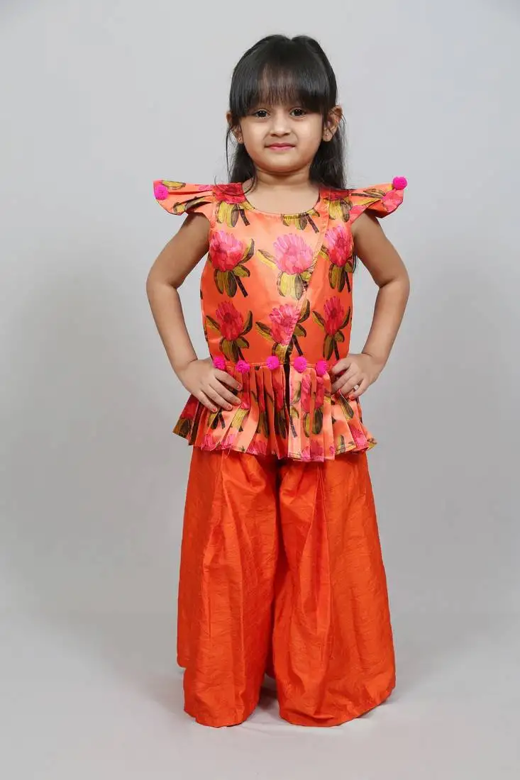 Front open cap sleeves top with pant