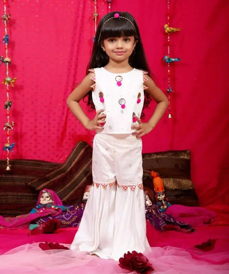 Crop top with sharara