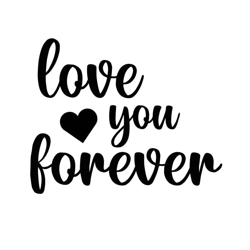 Ecraftindia "love you forever" black engineered wood wall art cutout, ready to hang home decor