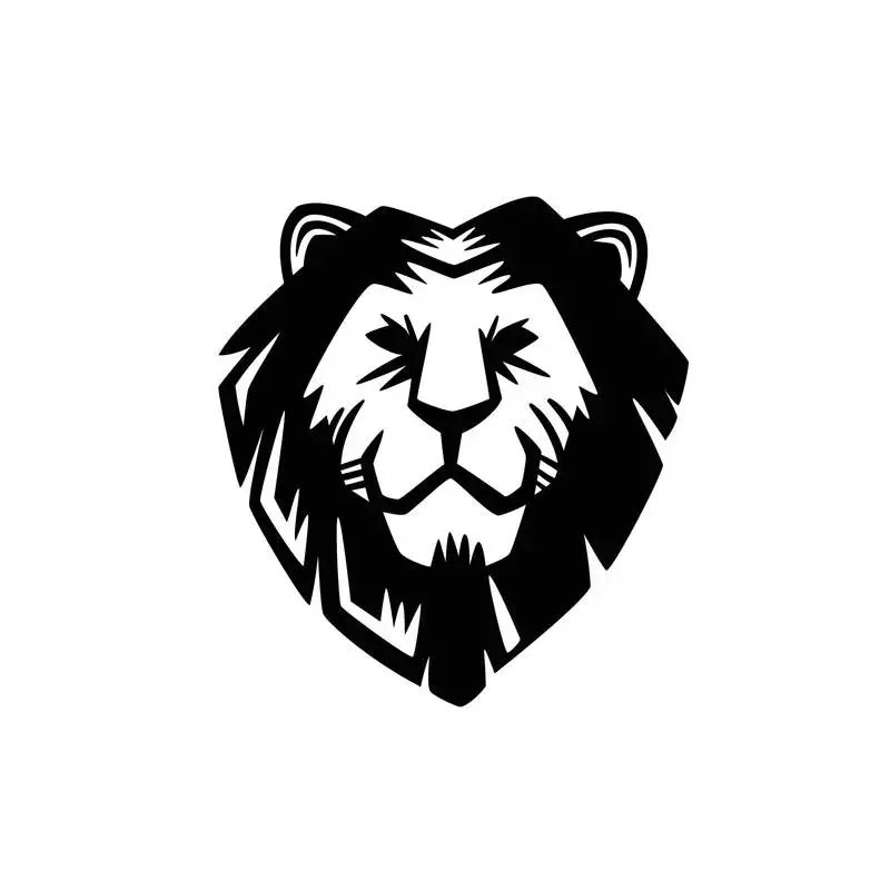 Ecraftindia "lion face" black engineered wood wall art cutout, ready to hang home decor