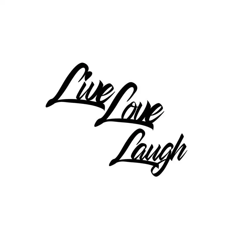 Ecraftindia "live love laugh" black engineered wood wall art cutout, ready to hang home decor