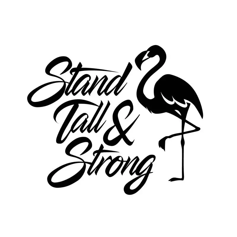 Ecraftindia "stand tall & strong" with a flamingo black engineered wood wall art cutout, ready to hang home decor