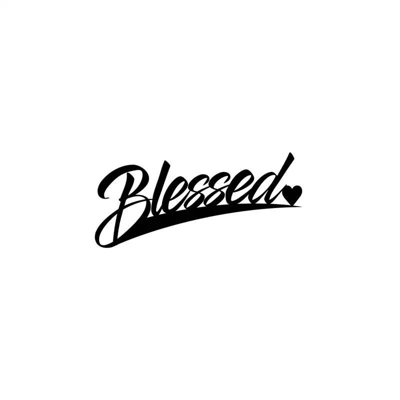 Ecraftindia "blessed" black engineered wood wall art cutout, ready to hang home decor