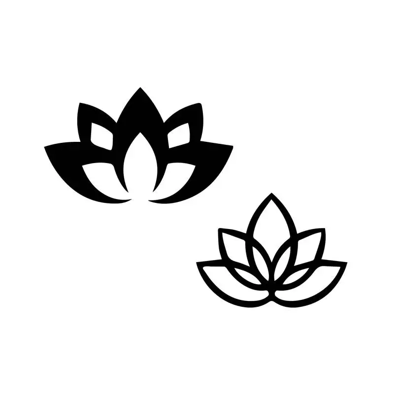 Ecraftindia "2 lotus" black engineered wood wall art cutout, ready to hang home decor