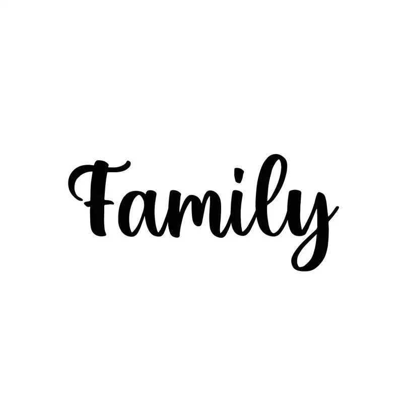 Ecraftindia "family" black engineered wood wall art cutout, ready to hang home decor