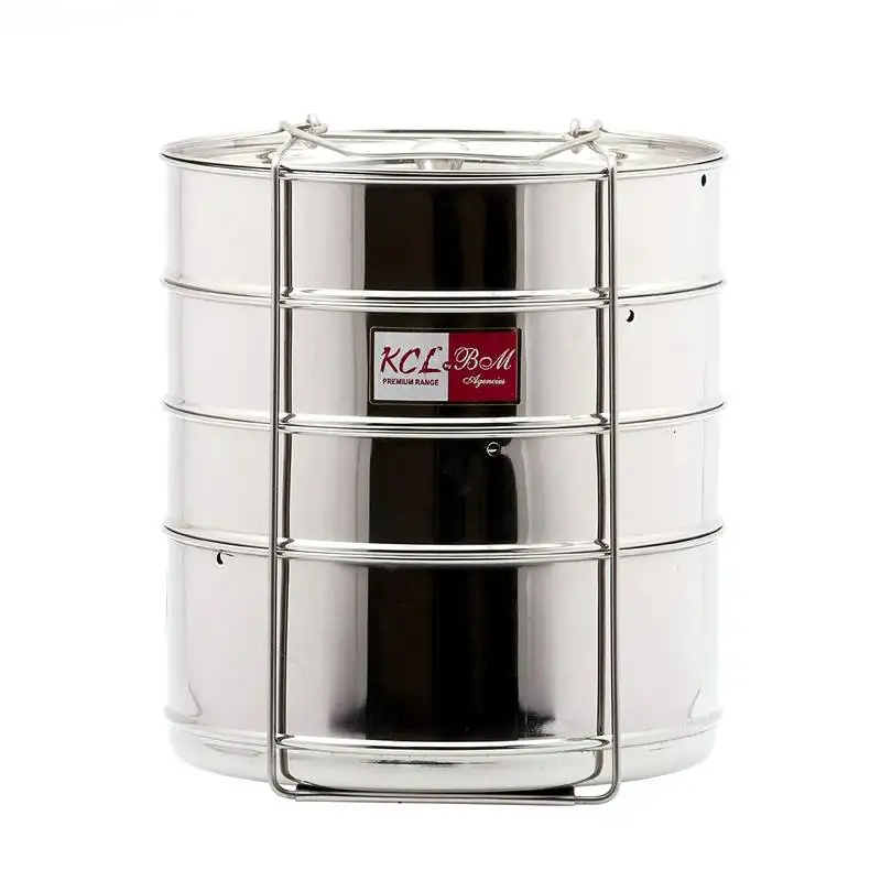 Kcl stainless steel cooker separator suitable for 12 litres prestige cooker outer lid (4 containers with lifters)