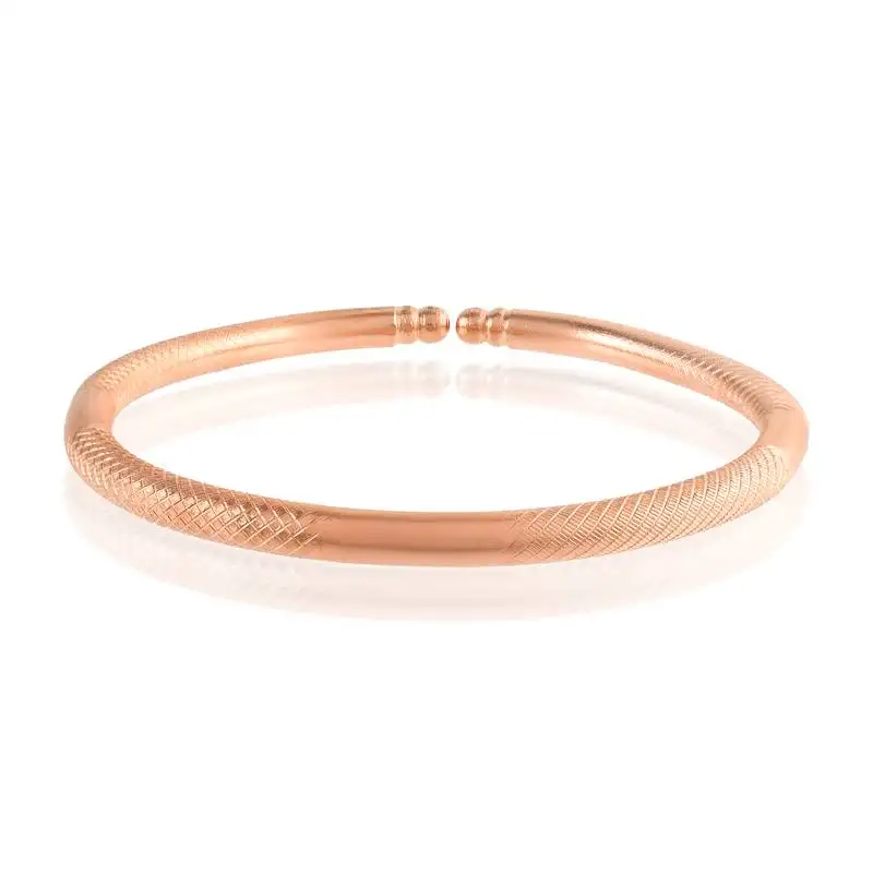 Pure copper free size solid bangle kada health benifical thick bracelet men women