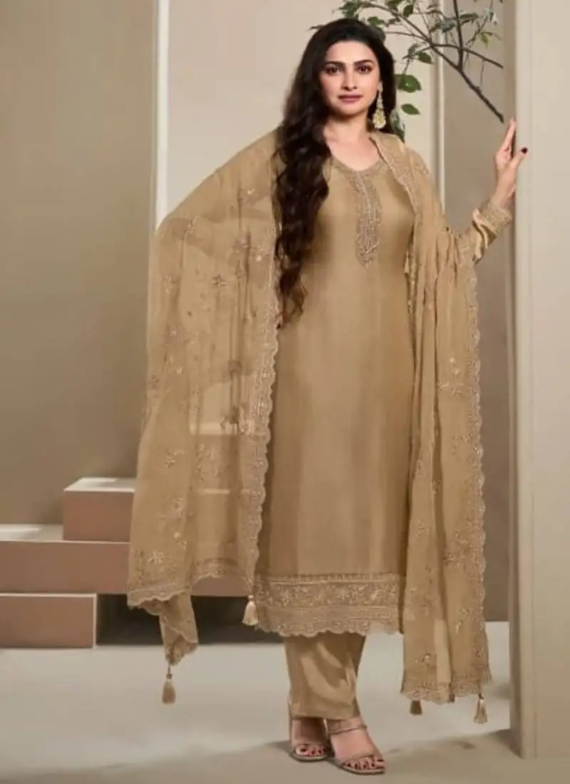 Beige semi stitched wedding suits