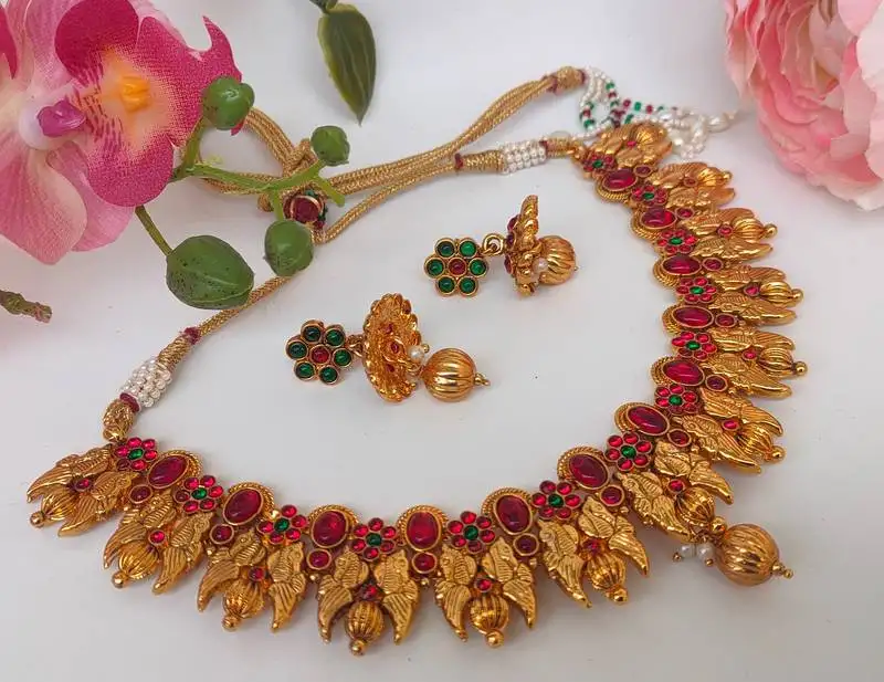 Multicolor agate peacock jewellery