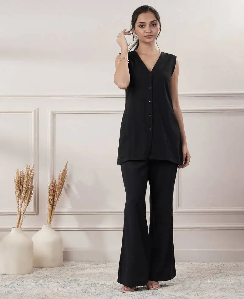 Women black co-ord set