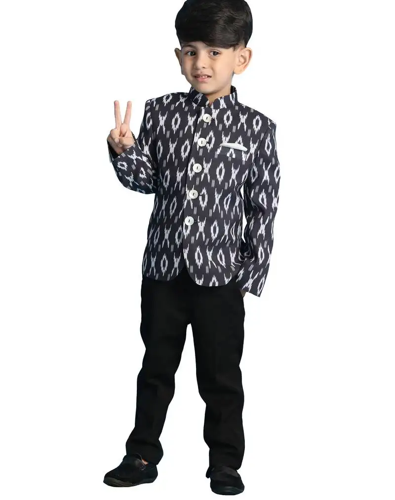 Boy's black jodhpuri