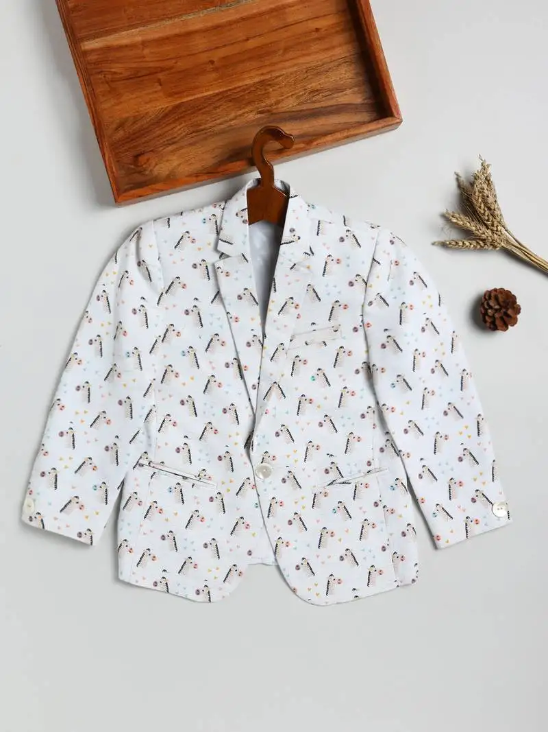 Boy's white blazer