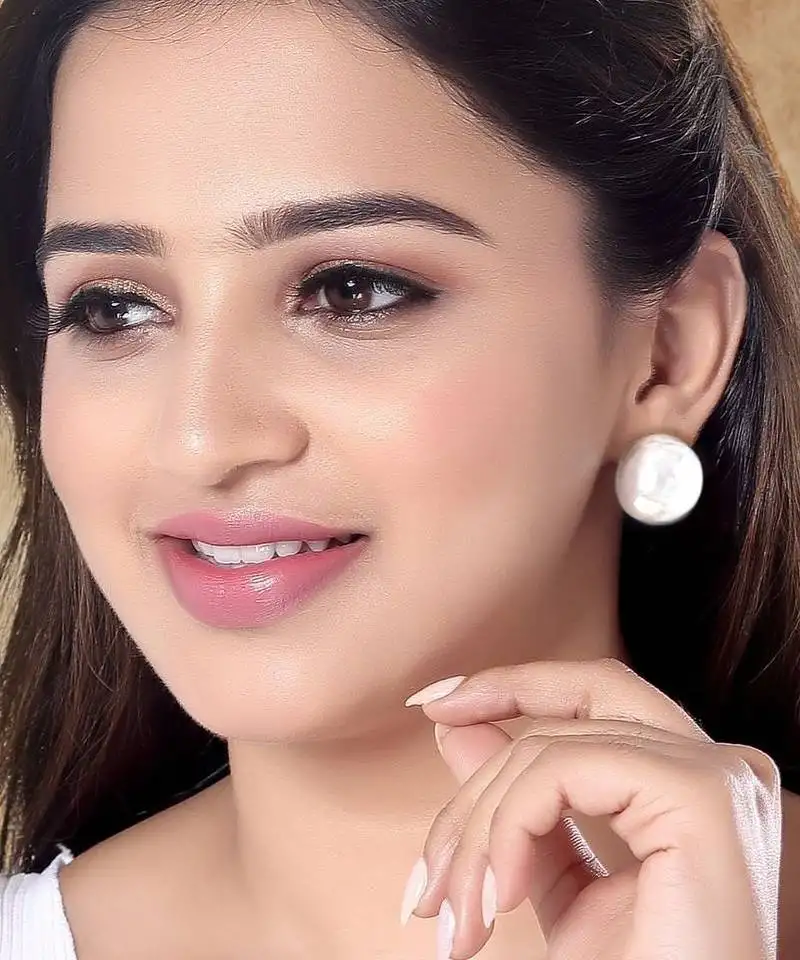 Half circle hoop earring for women