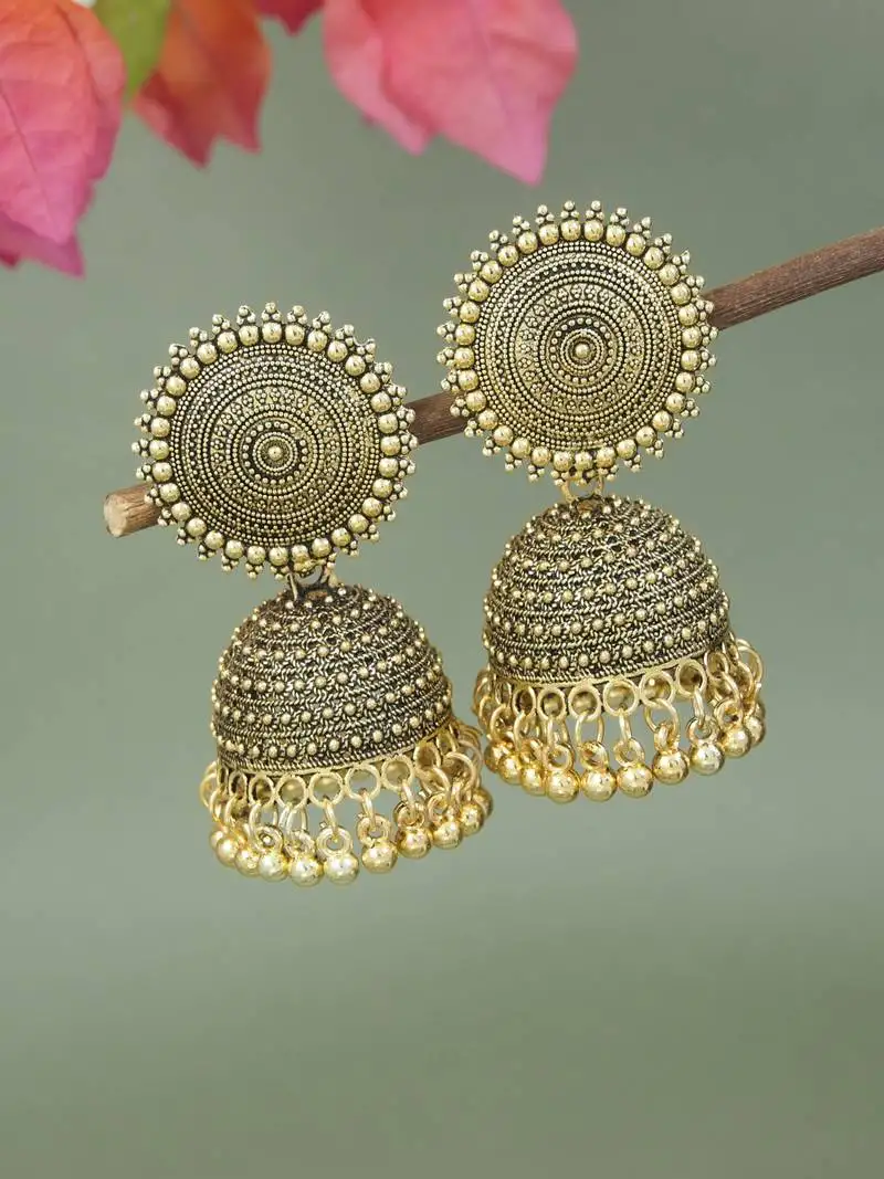 Ethnic jhumka earrings for women
