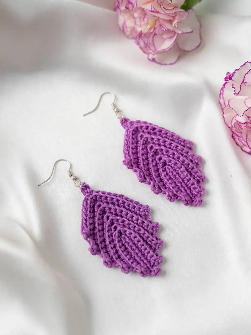 Purple rain earrings