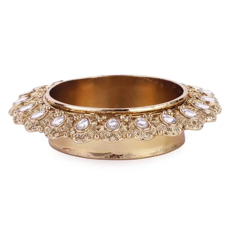 Traditional creative round and oval shape brass gold plated festival decorative deep :: diya