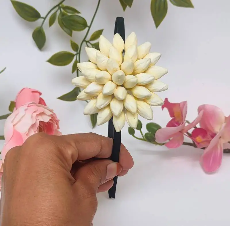 Artificial jasmine head band