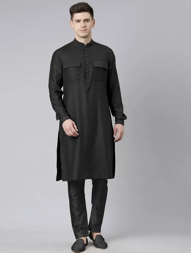Black pathani kurta pajama