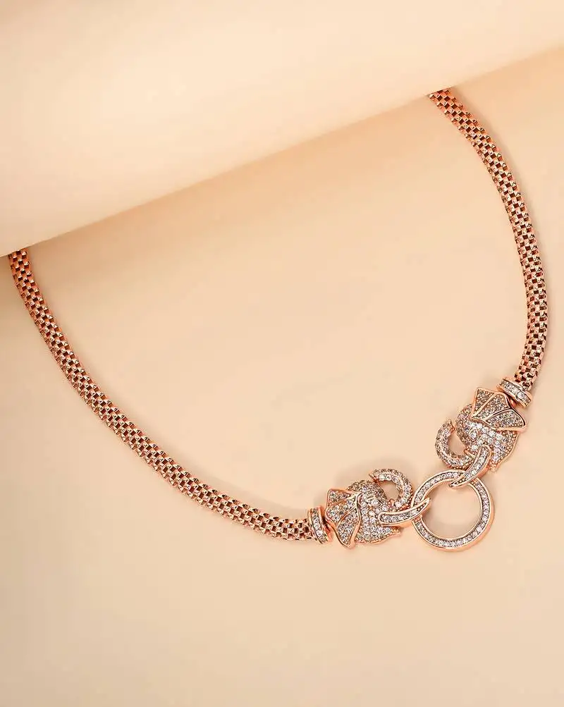 Rope texture silver statement necklace with artisanal knots and anti-tarnish finish