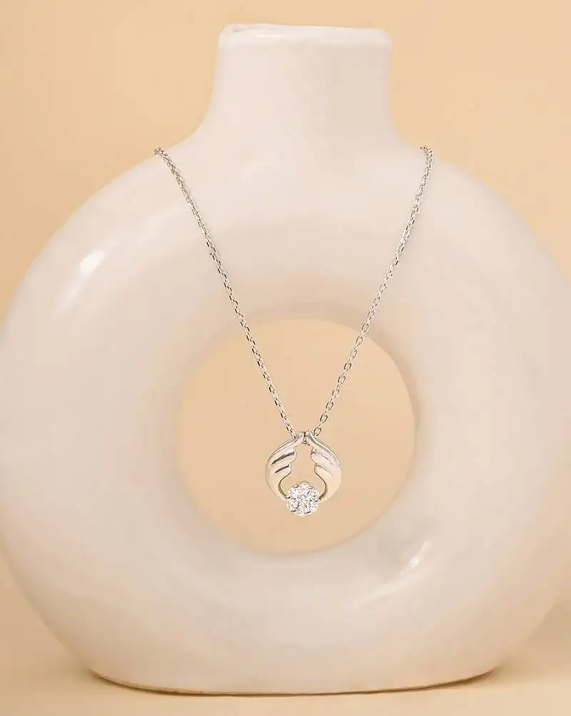 Touch925 forest antlers necklace