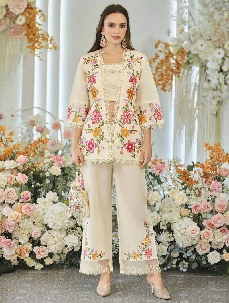 Aditri angel full work fusion wear co-ord set