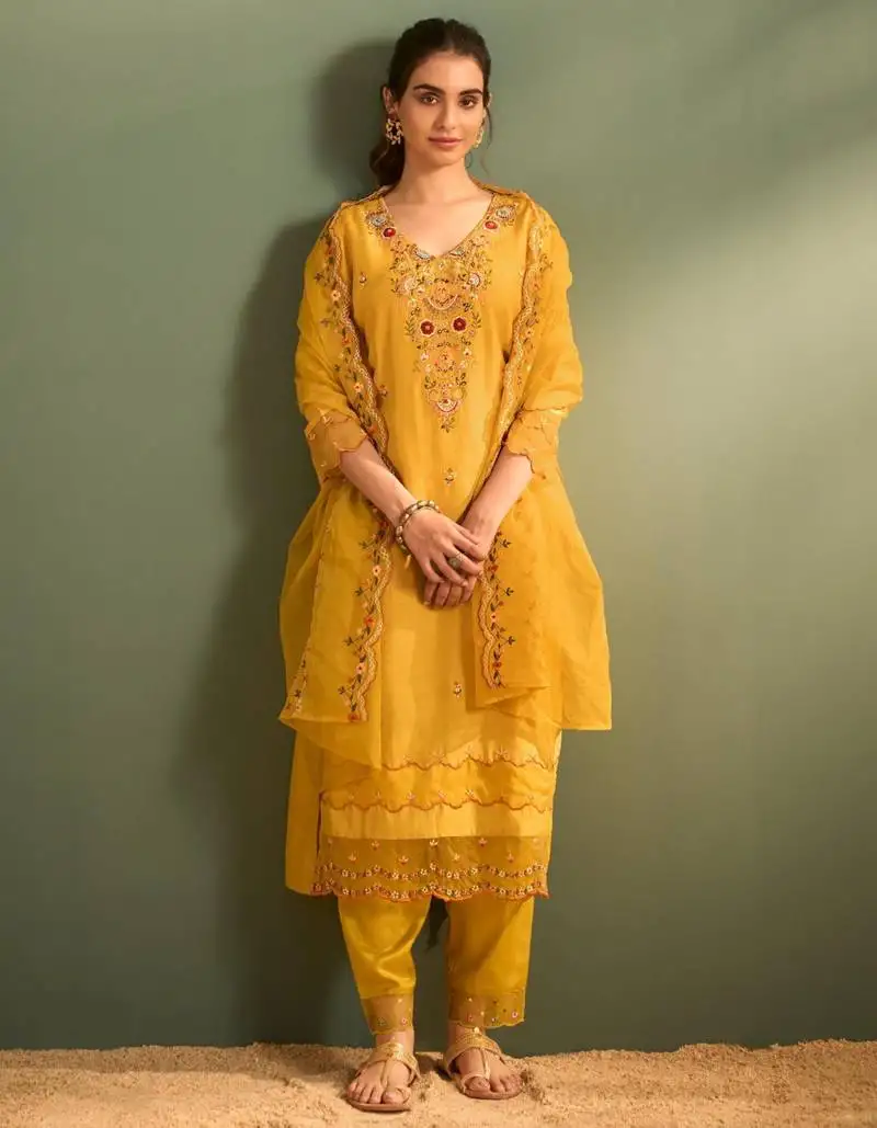 Kanya amber full work heavy suit set