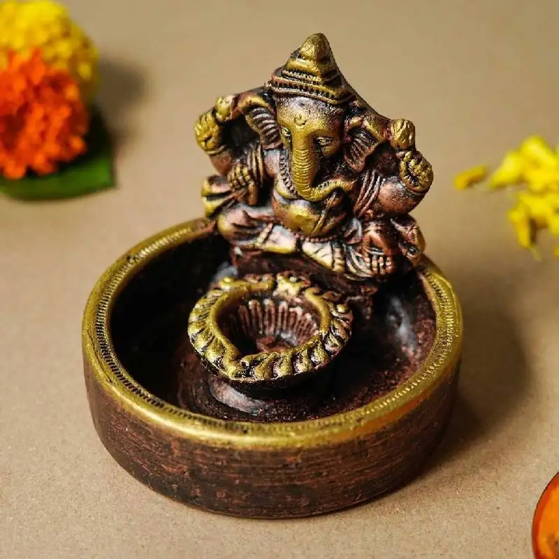 The handicraftian ganesh bowl diya