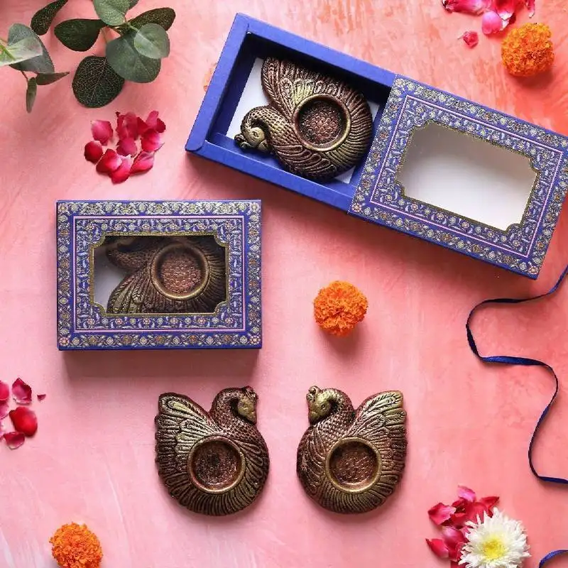 The handicraftian duck t light set of 4