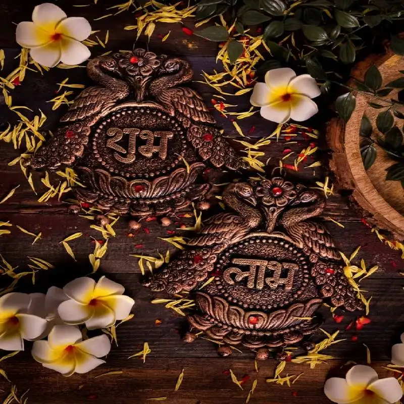 The handicraftian double peacock subh labh