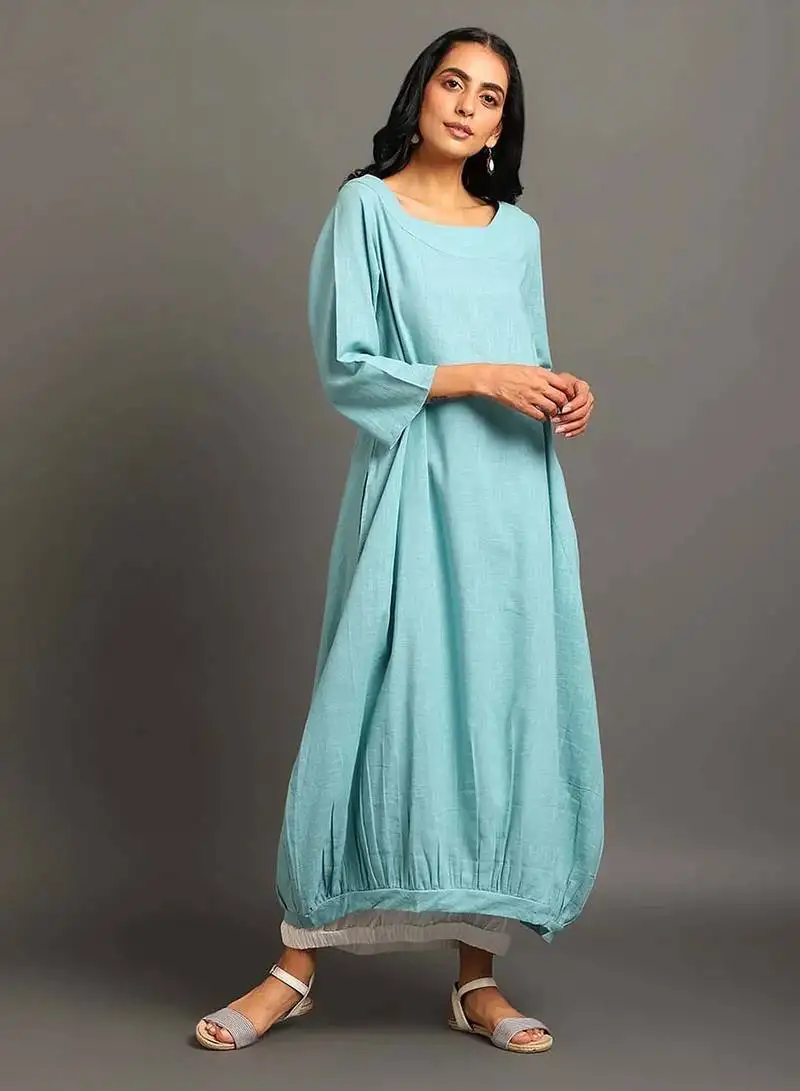 Turq cool boho dress