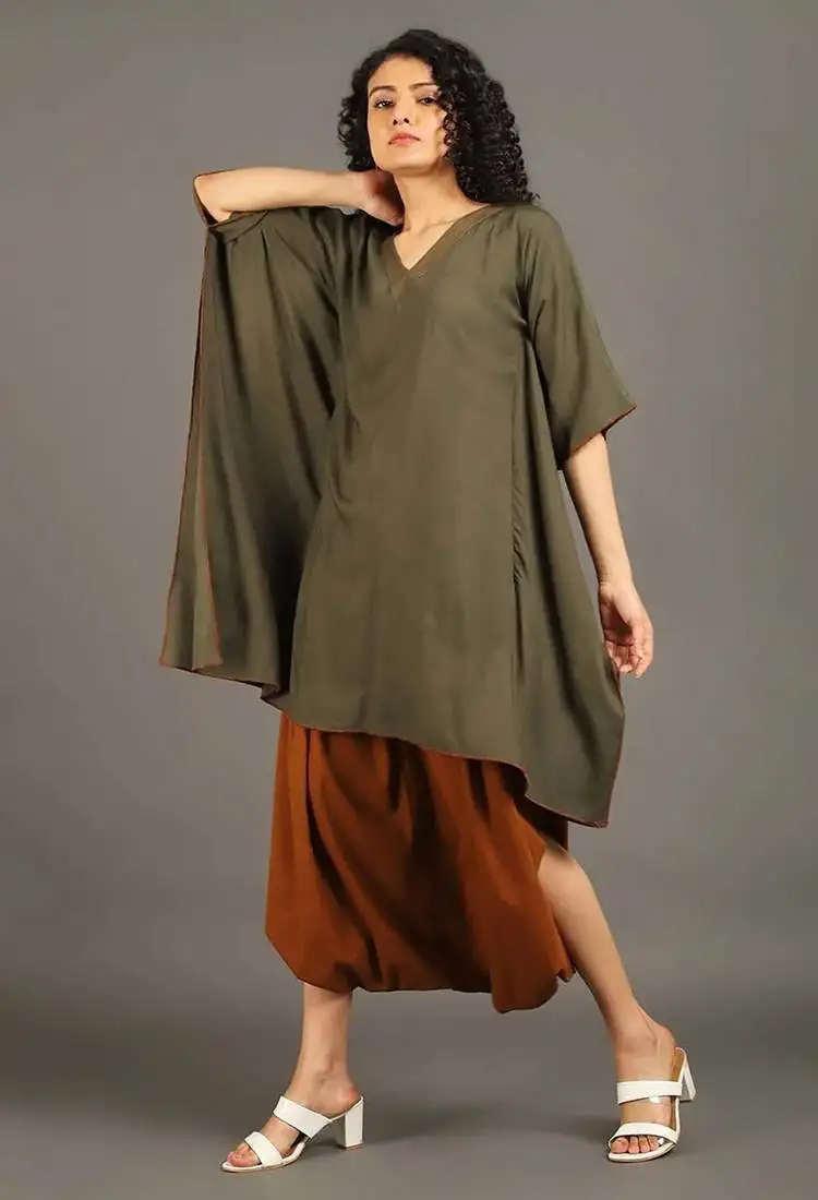 Army green sufi sage co-ord set
