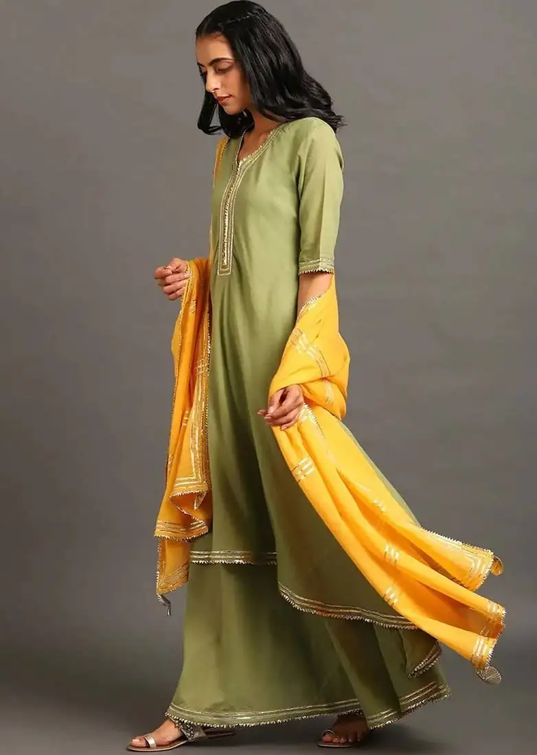 Green haseena kurta set
