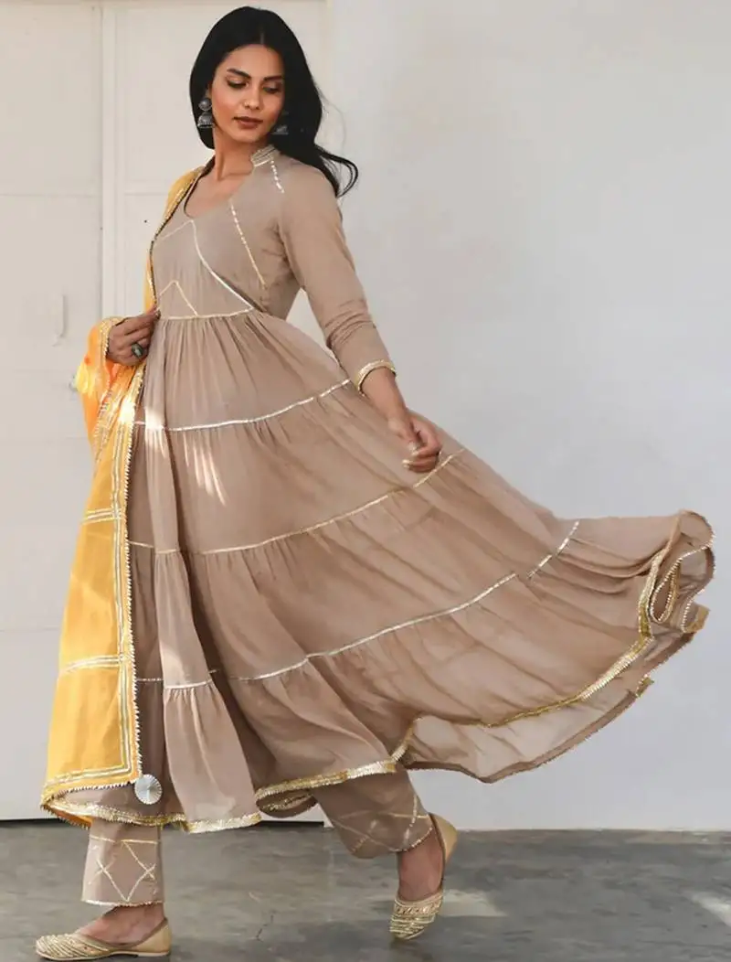 Coffee fizaa kurta set