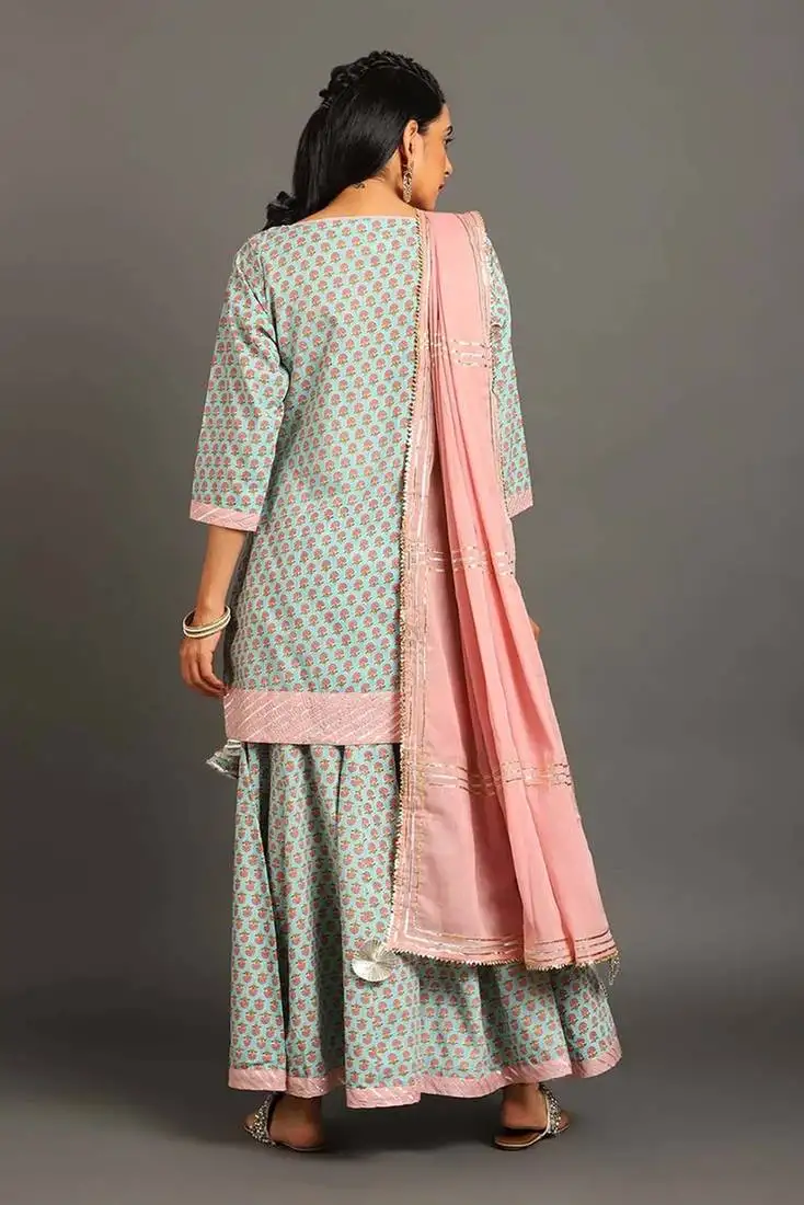 Diya kurta sharara set