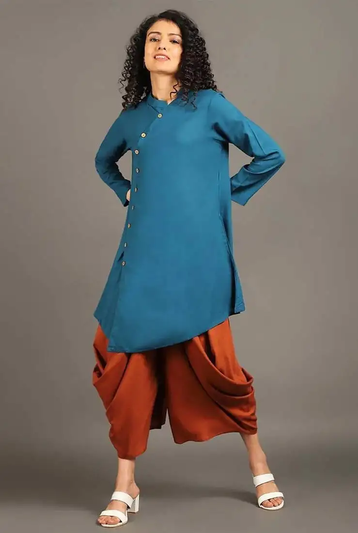 Teal blue sufi saga co-ord set